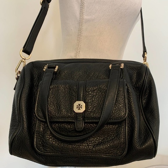 Tory Burch Black Leather Satchel - Picture 3 of 14